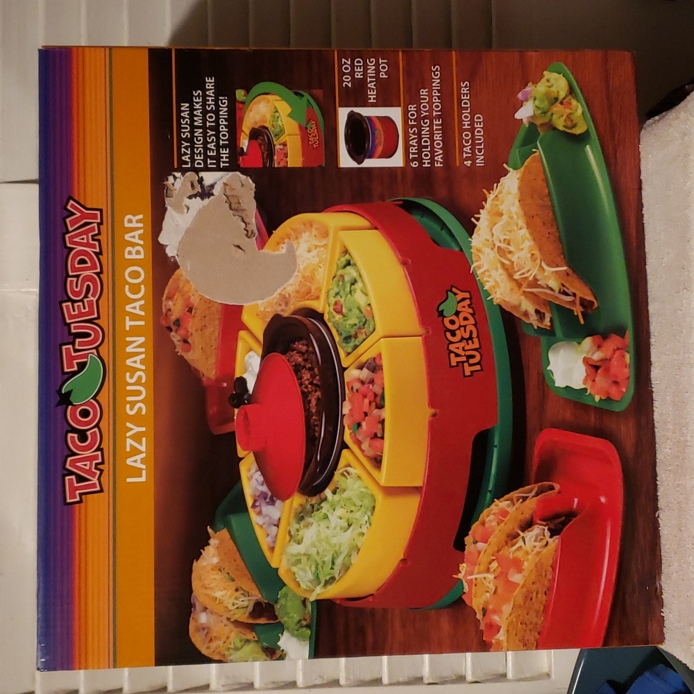 NIB☆ Taco Tuesday Lazy Susan Taco Bar
